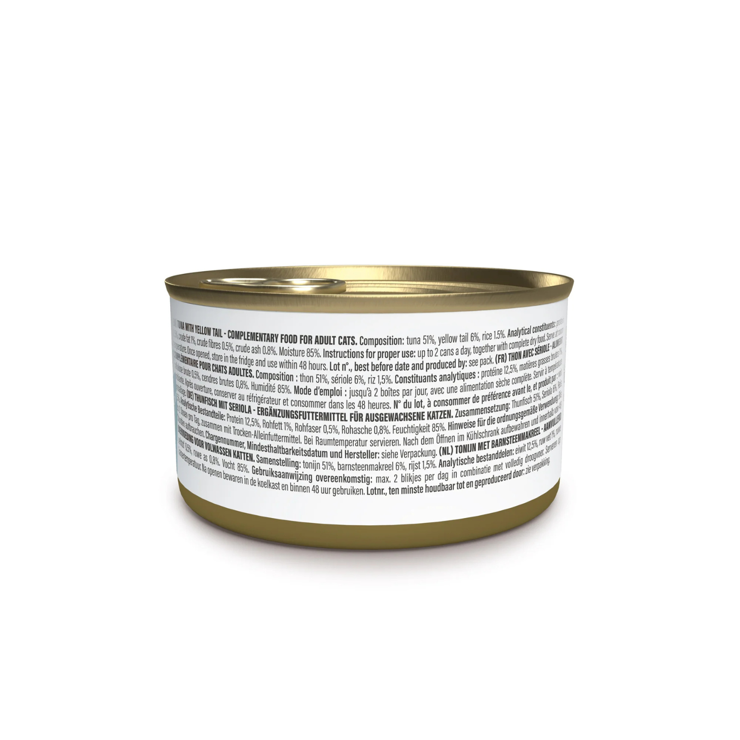 Schesir Complements Cat Wet Food In Jelly Can Tuna With Yellow Tail 70g